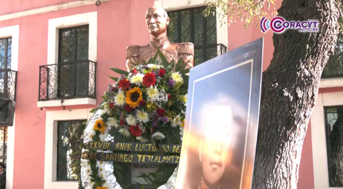 Reconocen al tlaxcalteca Felipe Santiago Xicohténcatl en la Gesta Heroica de Chapultepec