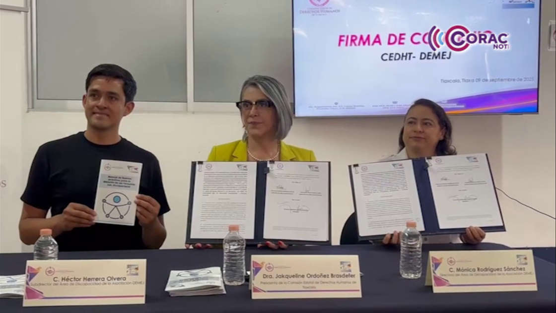 Difunde CEDH Tlaxcala campaña para visibilizar los derechos de personas sordas